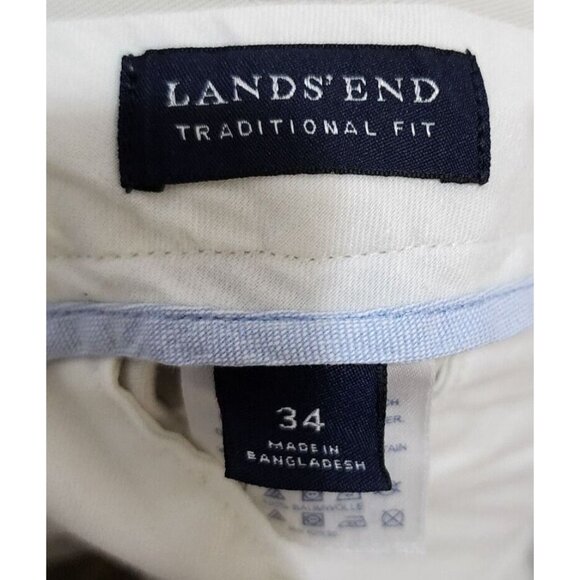 Lot of 3 Lands' End Traditional Fit Chino Shorts Size 34 100% Cotton - Picture 4 of 16